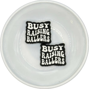 BLACK & WHITE Busy Raising Ballers Silicone Buddy EXCLUSIVE