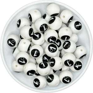 Round 15mm NUMBERS (0-9) 5 per pack