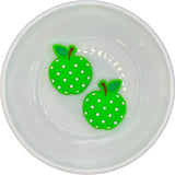 GREEN Polka-Dot Apple Silicone Buddy EXCLUSIVE
