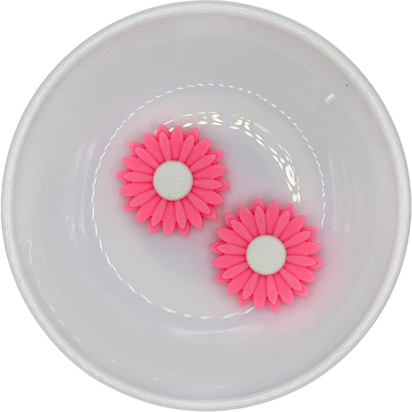 BRIGHT PINK LARGE Daisy Silicone Buddy