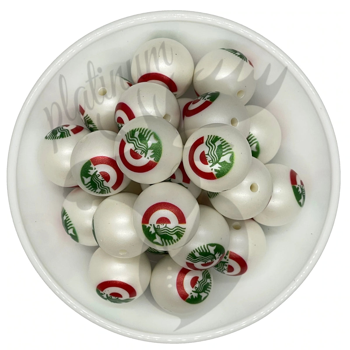 Bucks & Bullseye Split Printed PMBB Exclusive Platinum Moose Beads