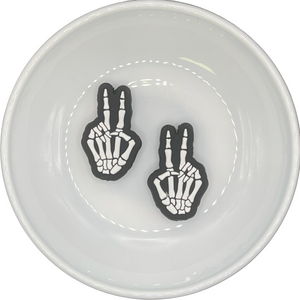 Black Peace Out Silicone Buddy