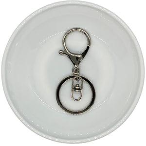 Lobster Keychain w/ Swivel 66mm (Silver)