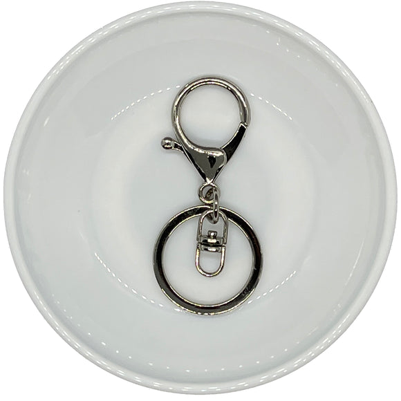 Lobster Keychain w/ Swivel 66mm (Silver)