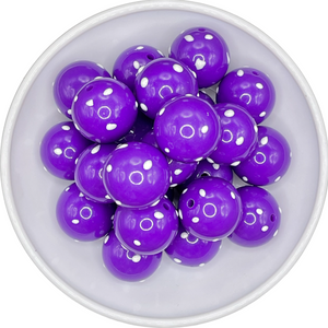 Purple w/ 3D Polka-Dots