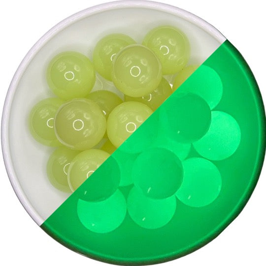 Lime Green Glow Beads