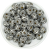 15-79 Tribal Wood 15mm Silicone Bead EXCLUSIVE