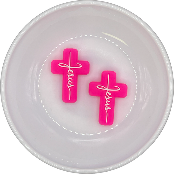 S-403 JESUS HOT PINK Cross Silicone Buddy EXCLUSIVE
