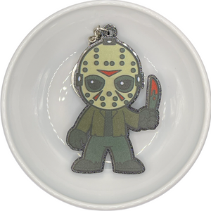 Decorated Guy in Hockey Mask Acrylic Keychain