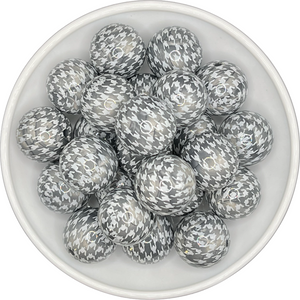 Silver & White Houndstooth