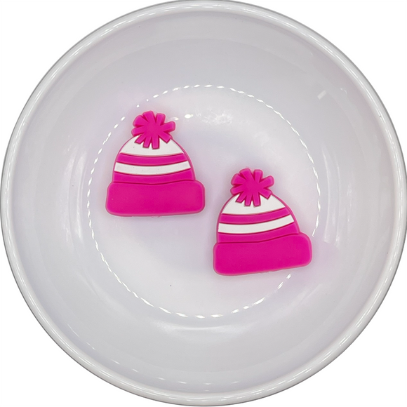 Hot Pink Winter Cap Silicone Buddy 27.5x26mm