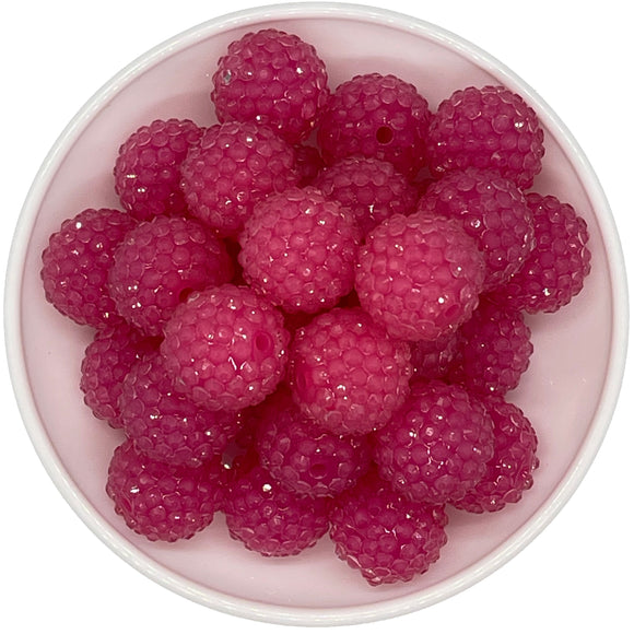 Raspberry Clear Rhinestone