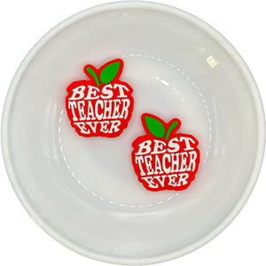 S-121 Best Teacher Ever (RED) Silicone Buddy EXCLUSIVE