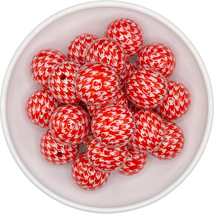 Red & White Houndstooth