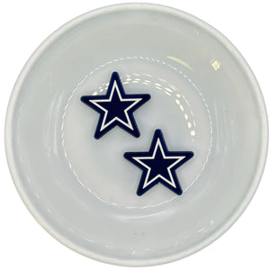 Blue & White STAR Silicone Buddy