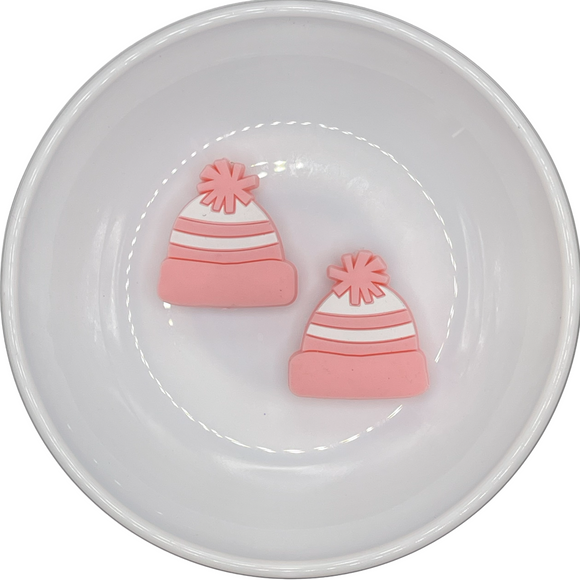 Peachy Pink Winter Cap Silicone Buddy 27.5x26mm