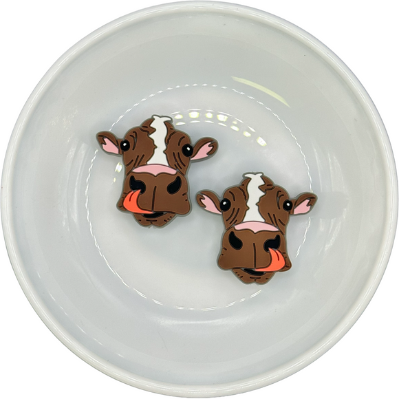 S-241 Dark Brown Big Nose Cow Silicone Buddy EXCLUSIVE