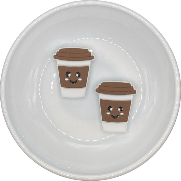 Brown Coffee Cup Silicone Buddy 31x25mm