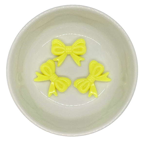 Yellow Bow 30x23mm