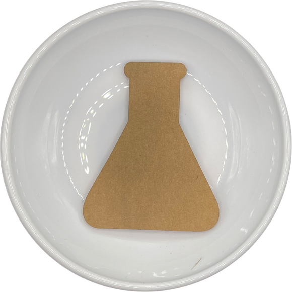 Lab Beaker Acrylic Badge Reel Blank