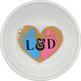 L & D Heart Acrylic Badge Reel Blank comes with SVG file