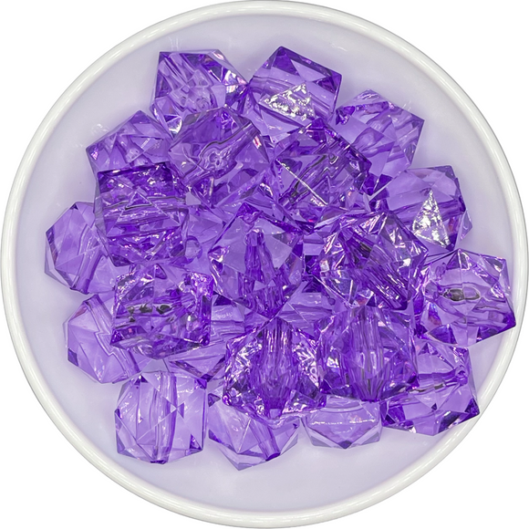 Transparent Purple Cube