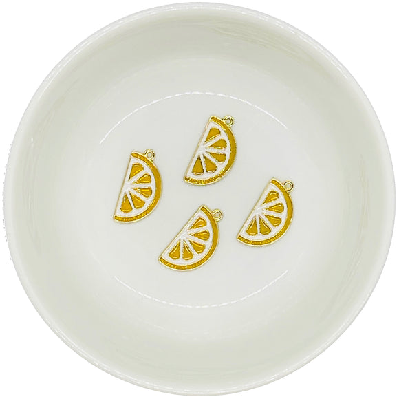Lemon Slice Charm 20x11mm