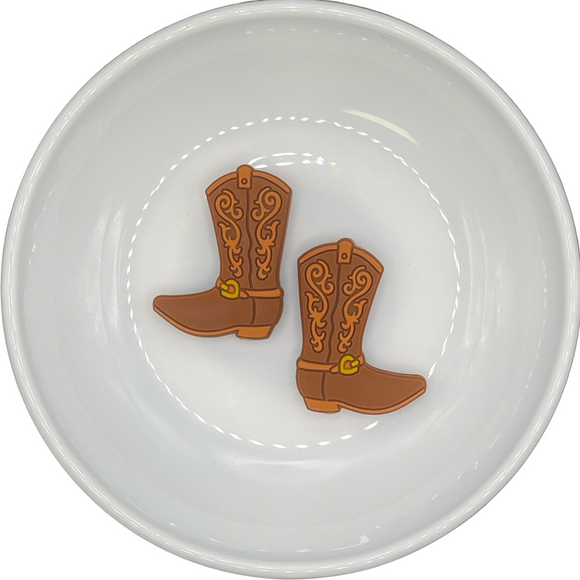 S-319 Brown Cowboy Boot Silicone Buddy