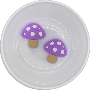 Purple Mushroom Silicone Buddy 29.5x29mm Custom Design