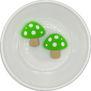 S-227 Green Mushroom Silicone Buddy 29.5x29mm Custom Design