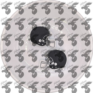 BLACK Football Helmet Silicone Buddy 24.5x30.5mm EXCLUSIVE