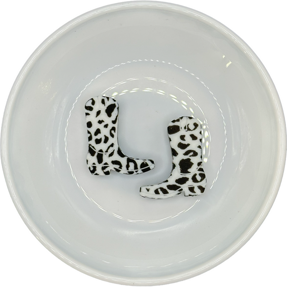 Black & White Leopard Boot Silicone Buddy EXCLUSIVE