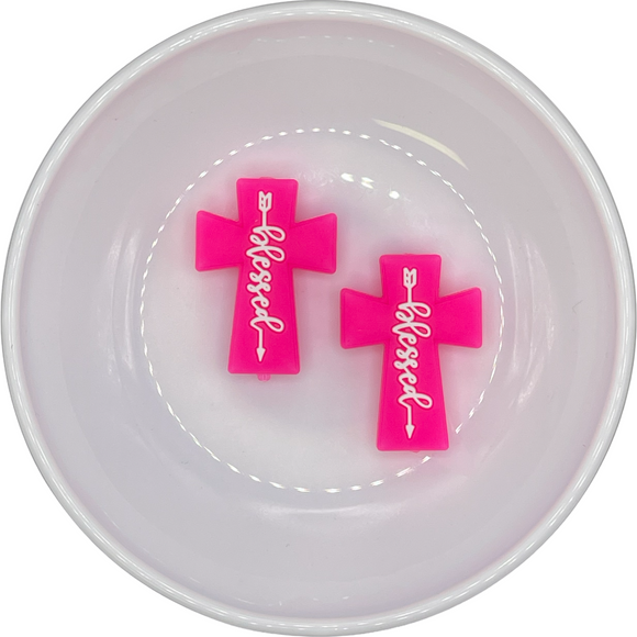 BLESSED HOT PINK Cross Silicone Buddy EXCLUSIVE