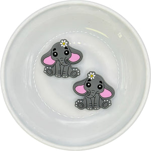 Dark Gray Baby Elephant Silicone Buddy