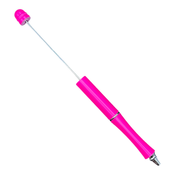 NEW Neon Hot Pink Beadable ALL METAL Pens