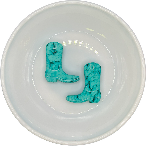Turquoise Print Boot Silicone Buddy EXCLUSIVE