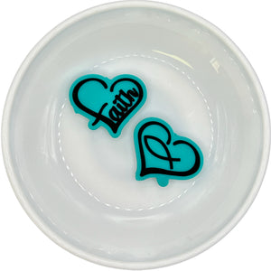 Turquoise FAITH HEART Silicone Buddy EXCLUSIVE