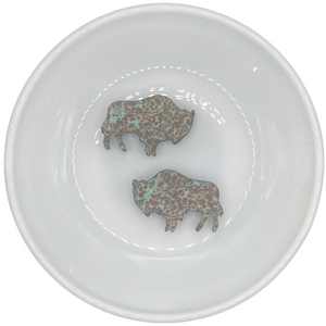 Turquoise Leopard Buffalo Silicone Buddy EXCLUSIVE