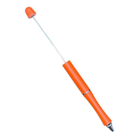 NEW Neon Orange Beadable ALL METAL Pens