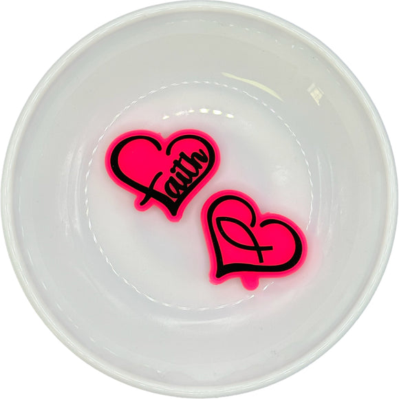 Hot Pink FAITH HEART Silicone Buddy EXCLUSIVE